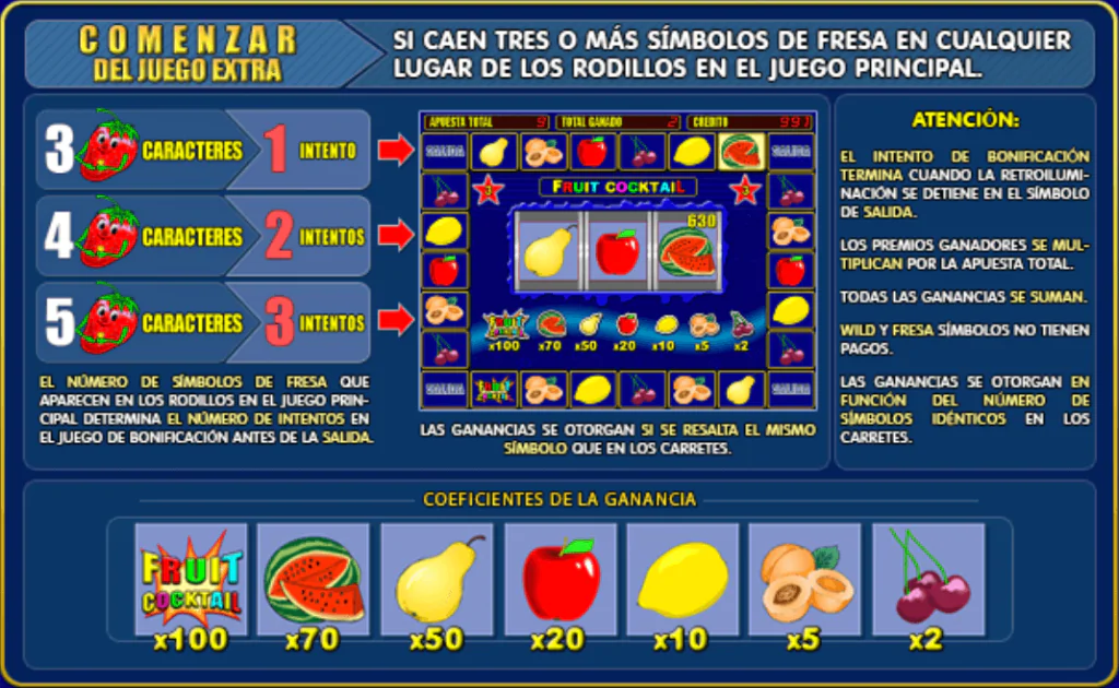 Fruit Cocktail Símbolos
