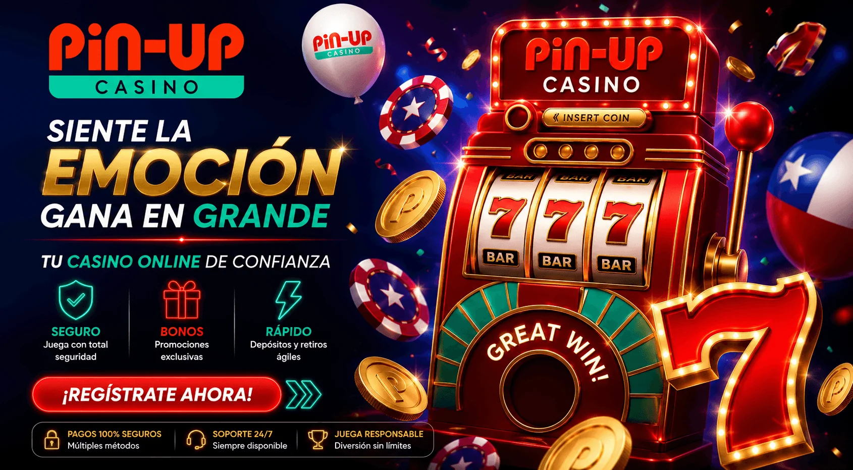 Temáticas de tragamonedas en Pin Up