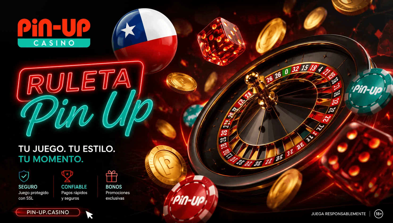 Ruleta en línea gratis en Pin Up